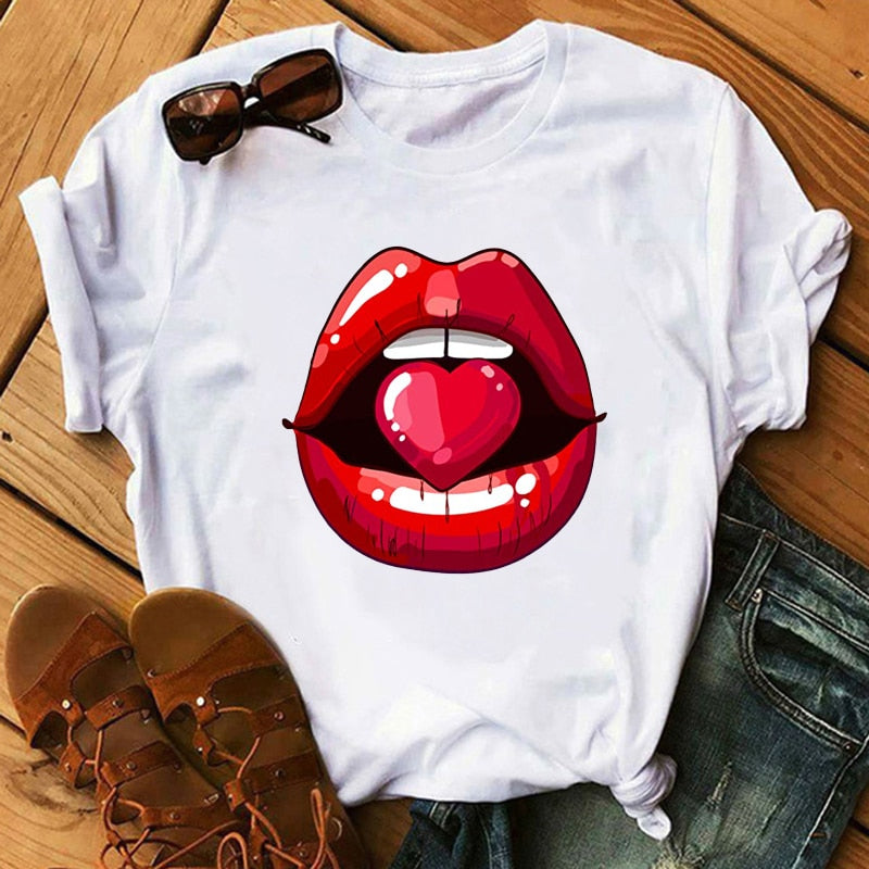 Women Lips Tees