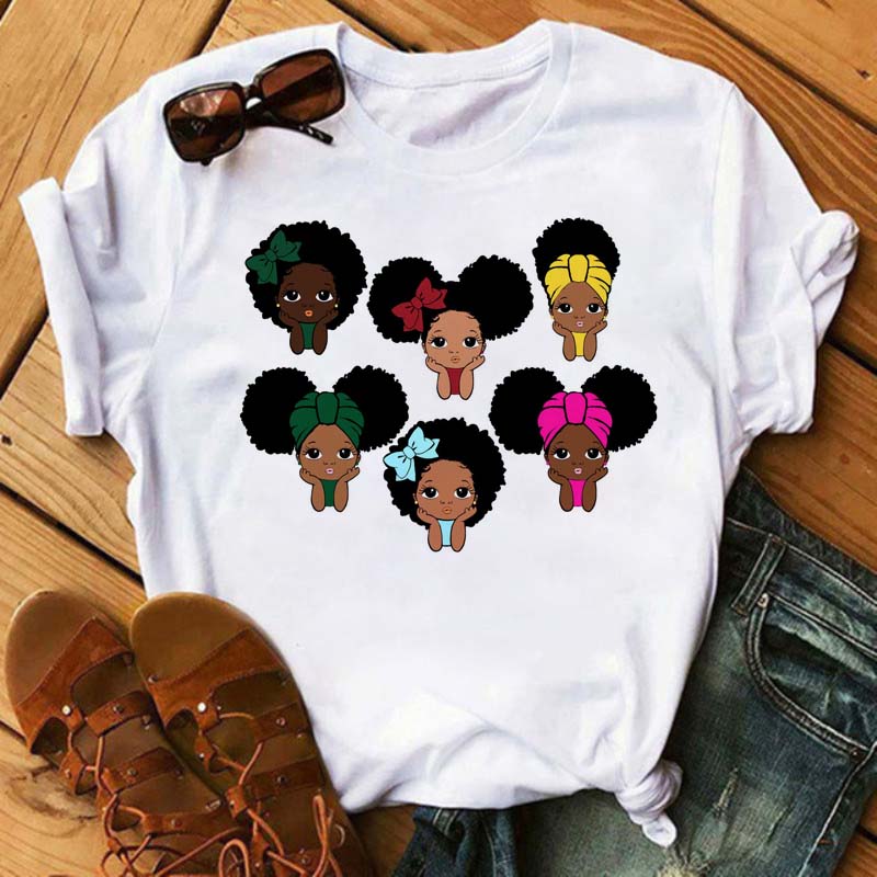 Curly Hair Girls Tees