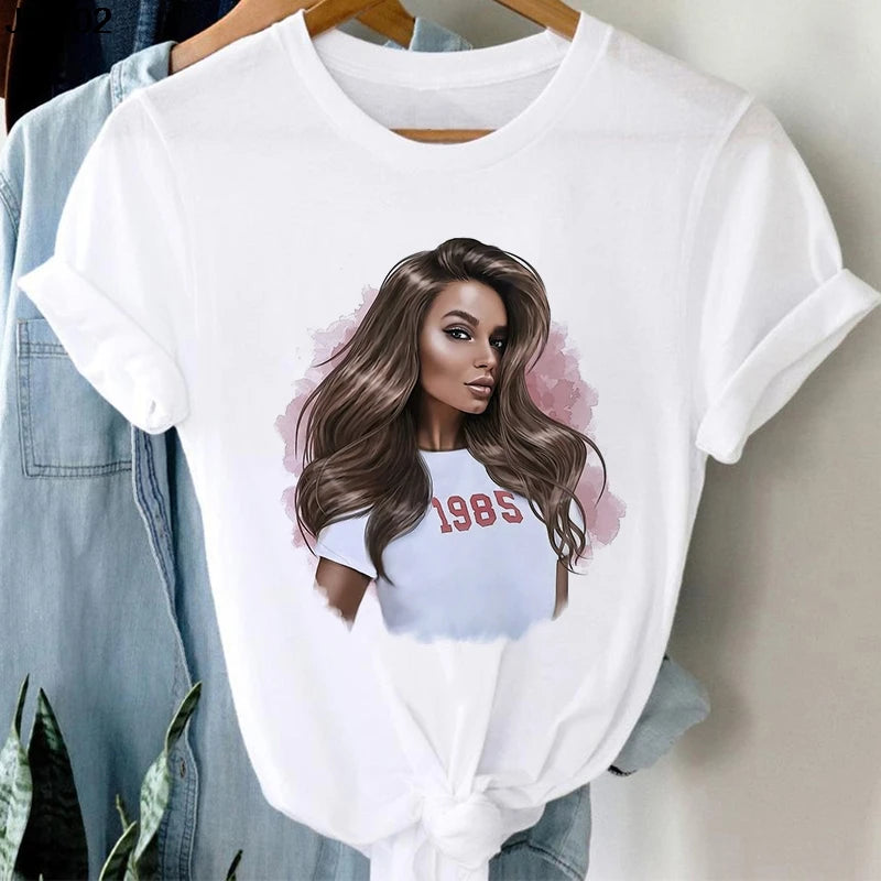 Blowing Bubble Girl Tees