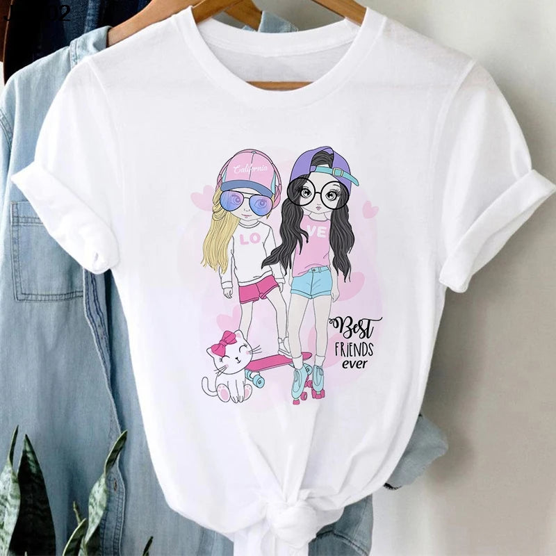 Blowing Bubble Girl Tees