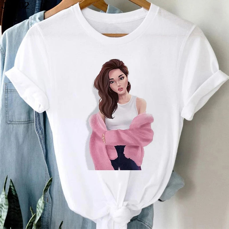 Blowing Bubble Girl Tees