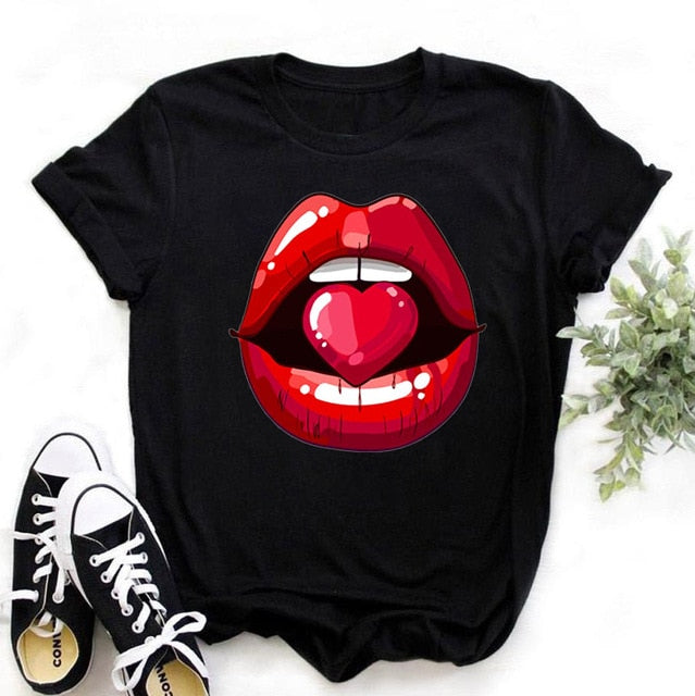 Women Lips Tees