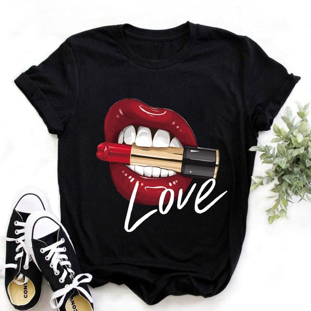 Women Lips Tees