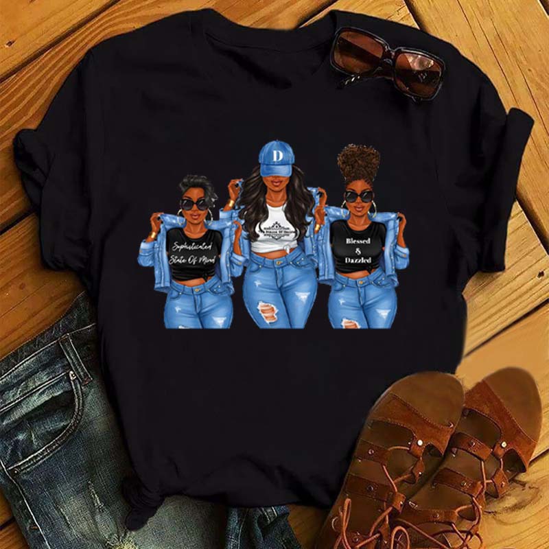 Curly Hair Girls Tees