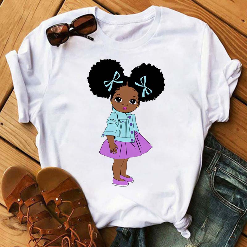 Curly Hair Girls Tees