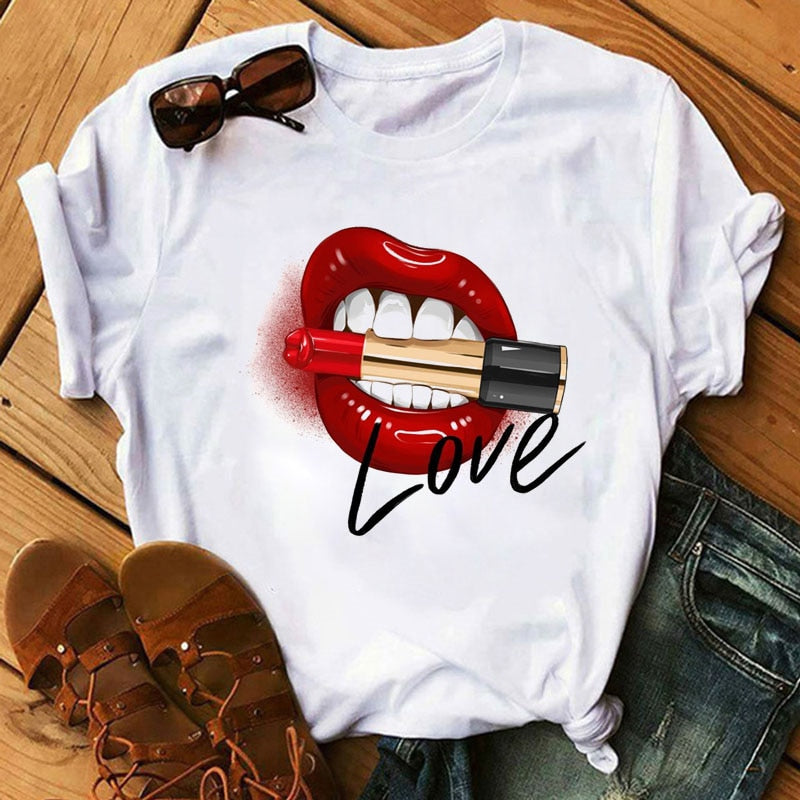 Women Lips Tees