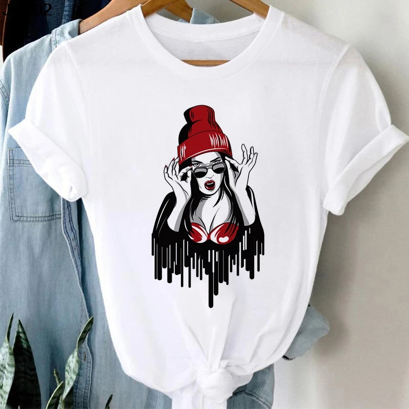 Blowing Bubble Girl Tees