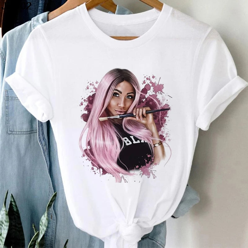 Blowing Bubble Girl Tees