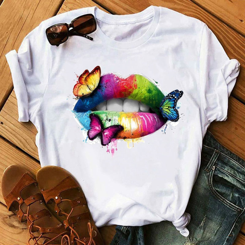 Women Lips Tees