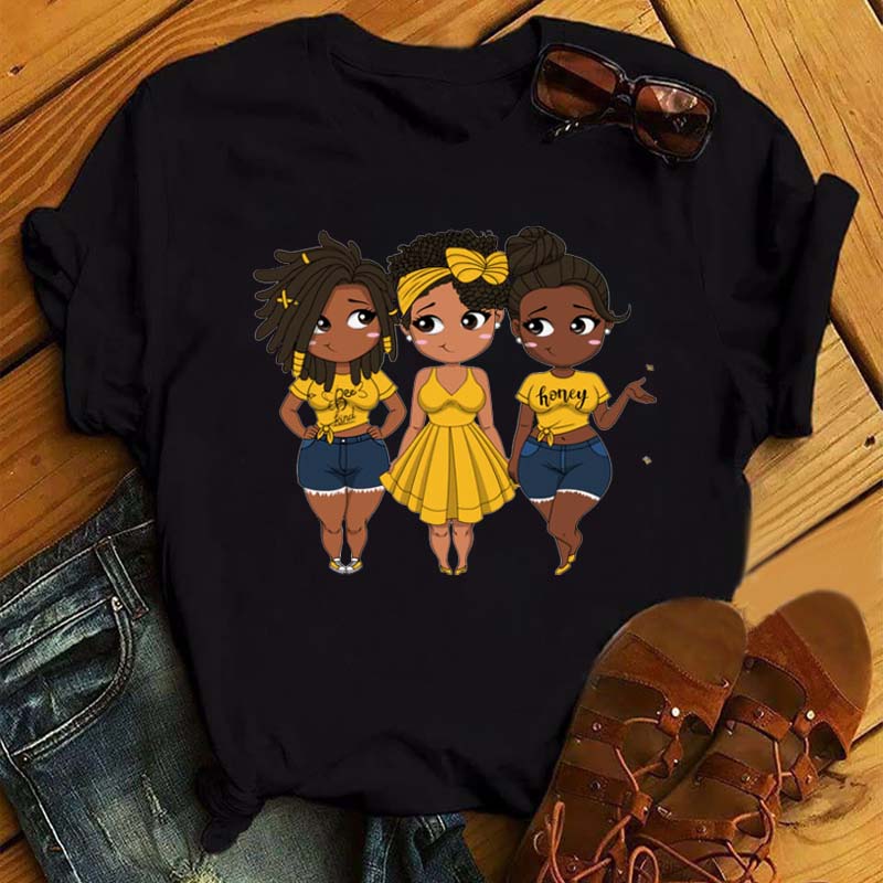 Curly Hair Girls Tees