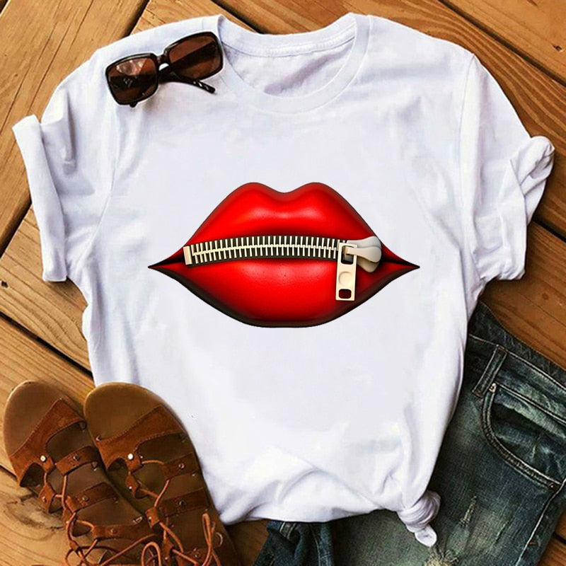 Women Lips Tees
