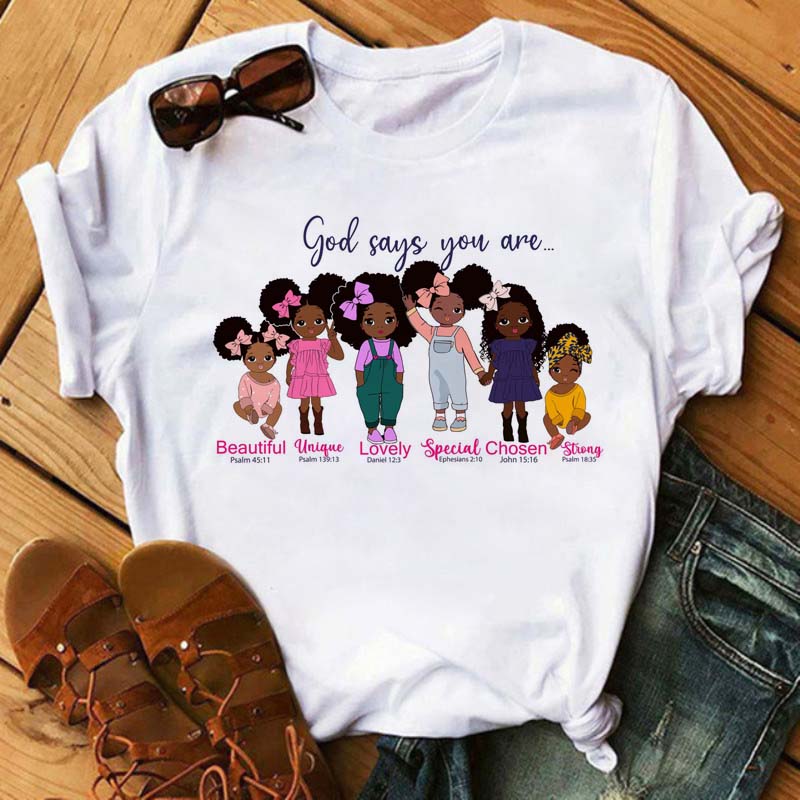 Curly Hair Girls Tees