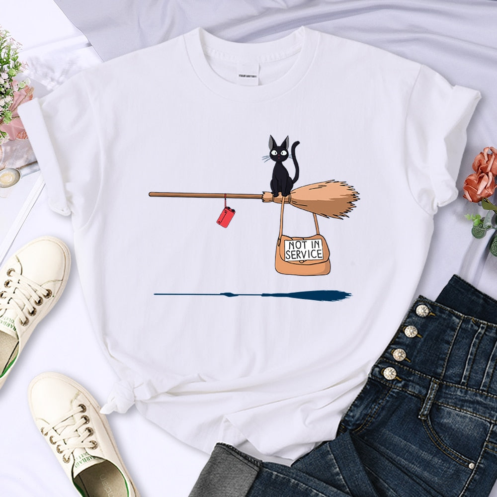 Cute Cat Not In Service T-Shirt