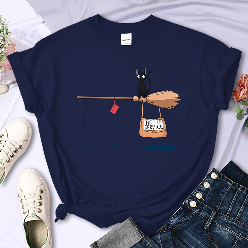 Cute Cat Not In Service T-Shirt