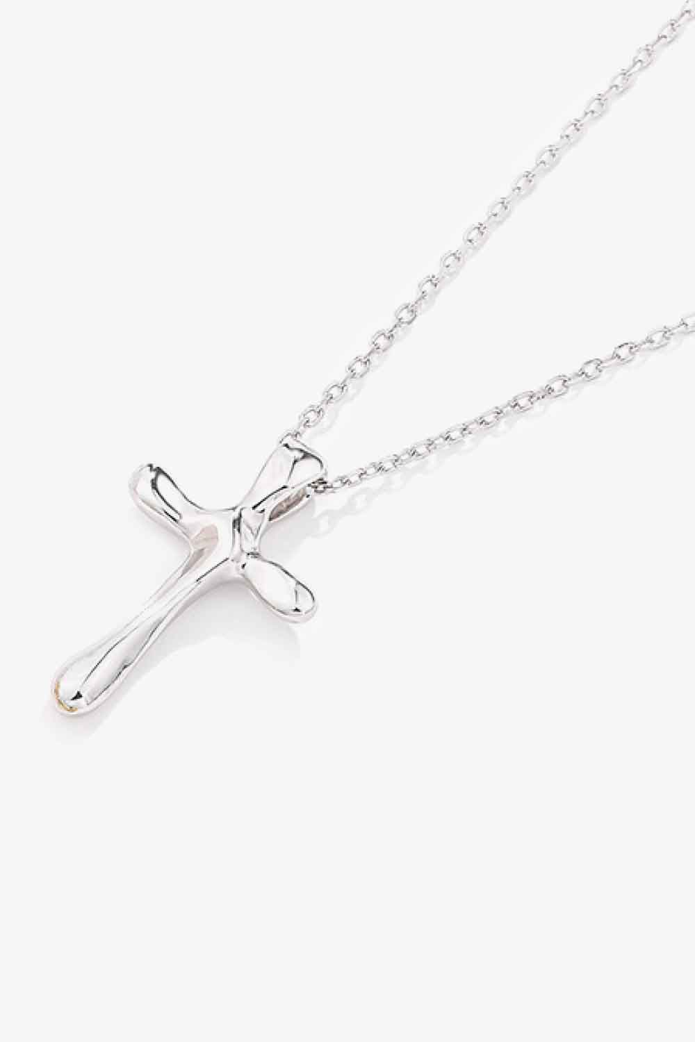 Cross Pendant Sterling Silver Necklace