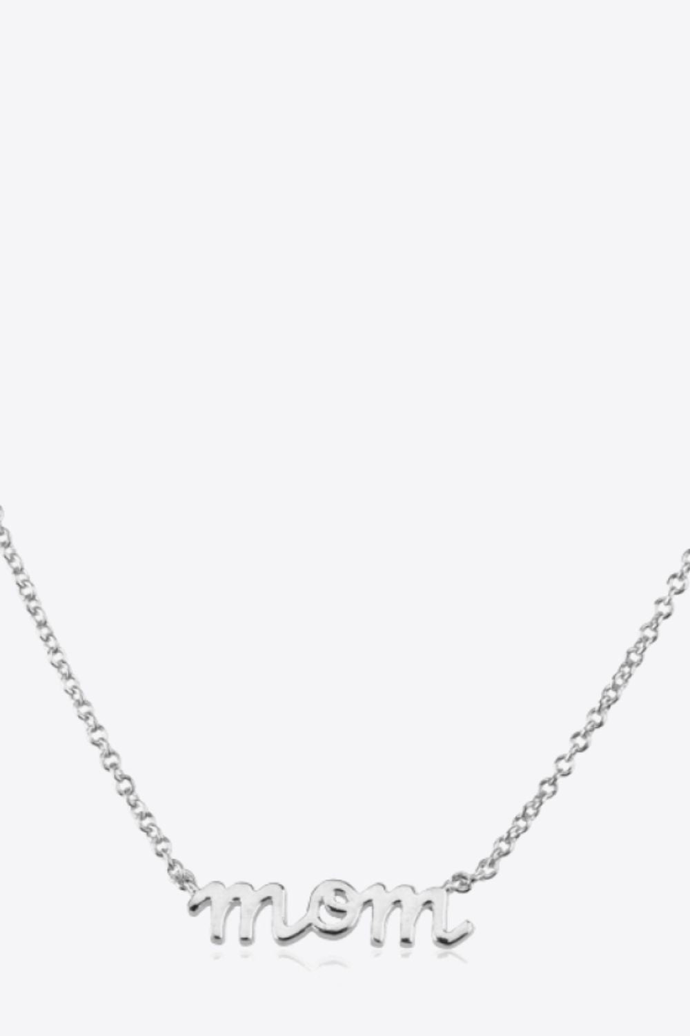 MOM Sterling Silver Necklace