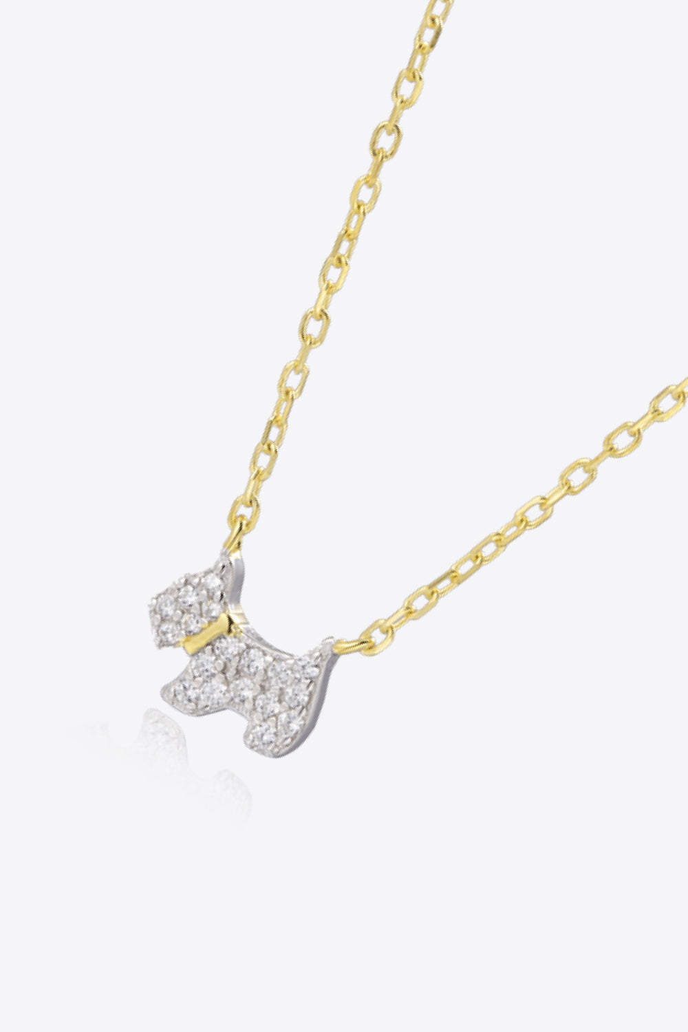 Puppy Sterling Silver Necklace