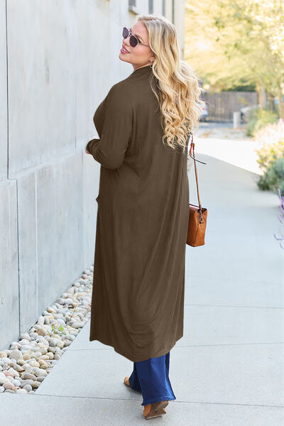 Open Front Long Sleeve Cover Up