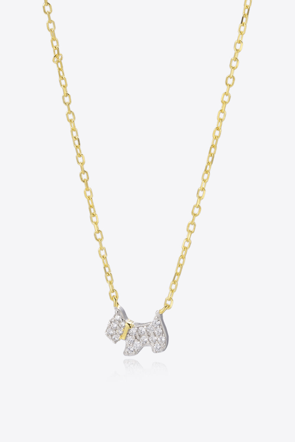 Puppy Sterling Silver Necklace