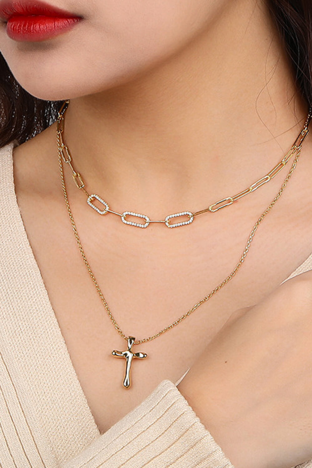 Cross Pendant Sterling Silver Necklace