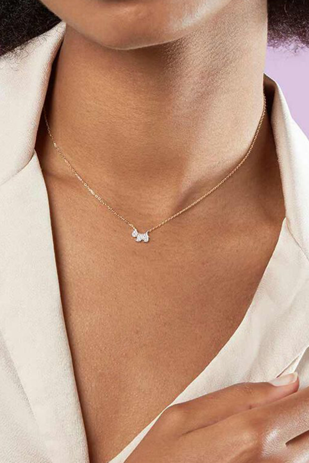 Puppy Sterling Silver Necklace