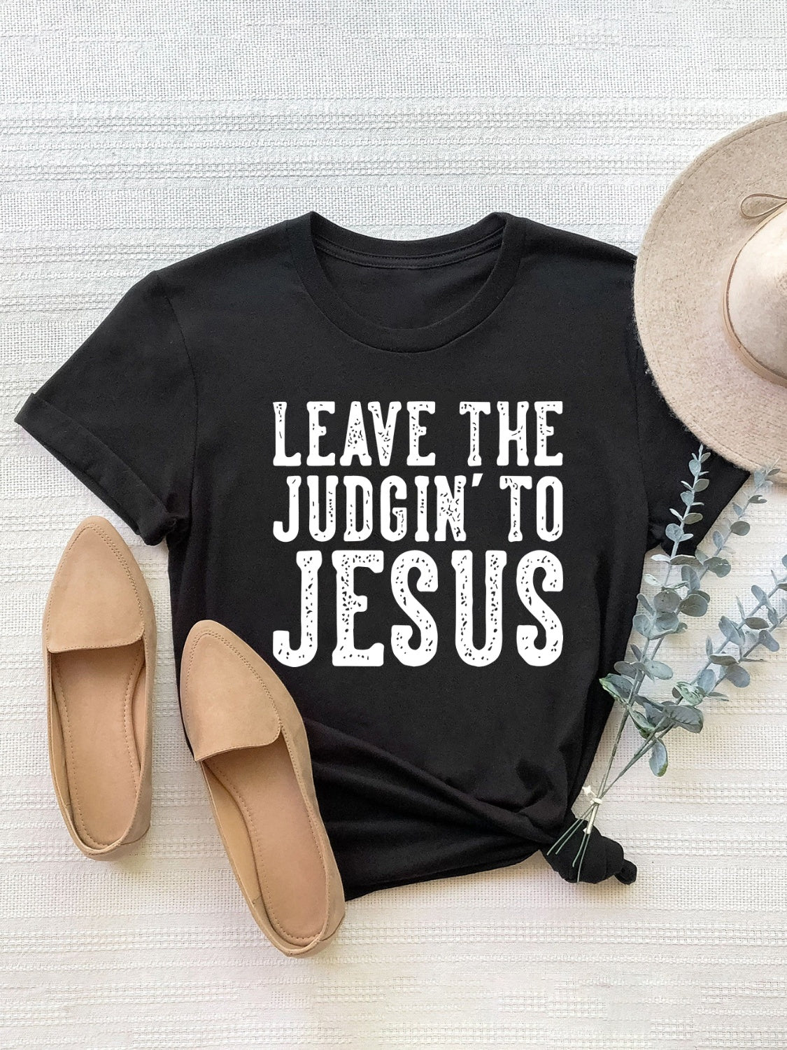 Leave the Judgin to Jesus Short Sleeve T-Shirt