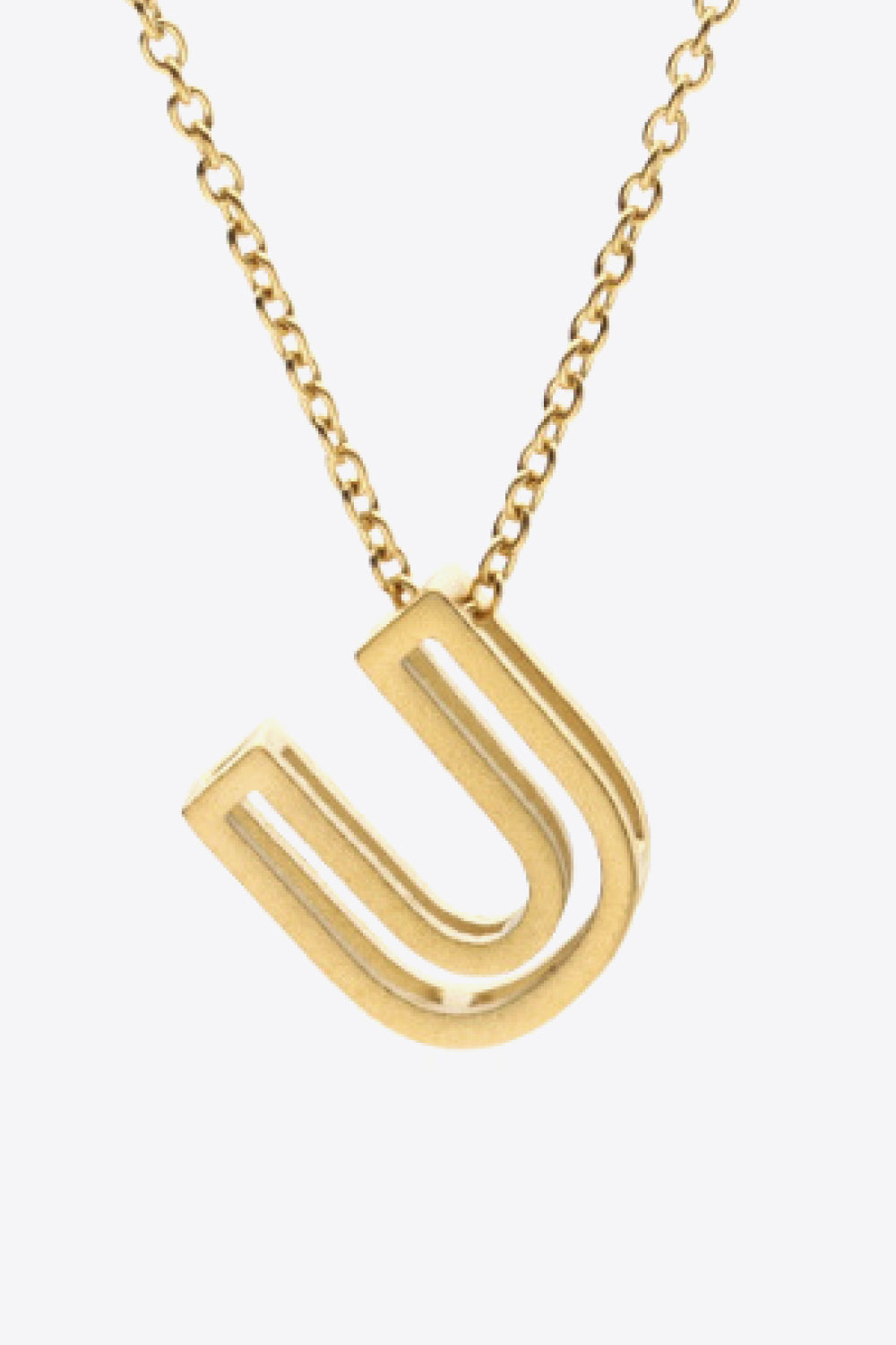 U to Z Letter Pendant Necklace